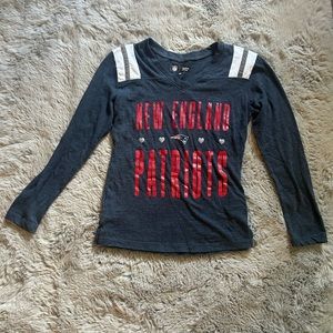 Kids 5/6 NFL New England Patriots Long Sleeved Shirt